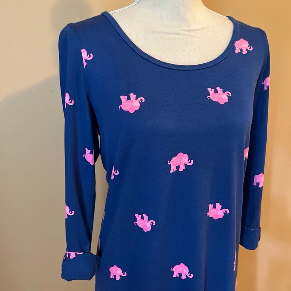 Lilly Pulitzer Small Elephant Ocean Ridge Pima Cotton Dress - Picture 5 of 10